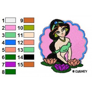 Aladin Cartoon Embroidery Design 22
